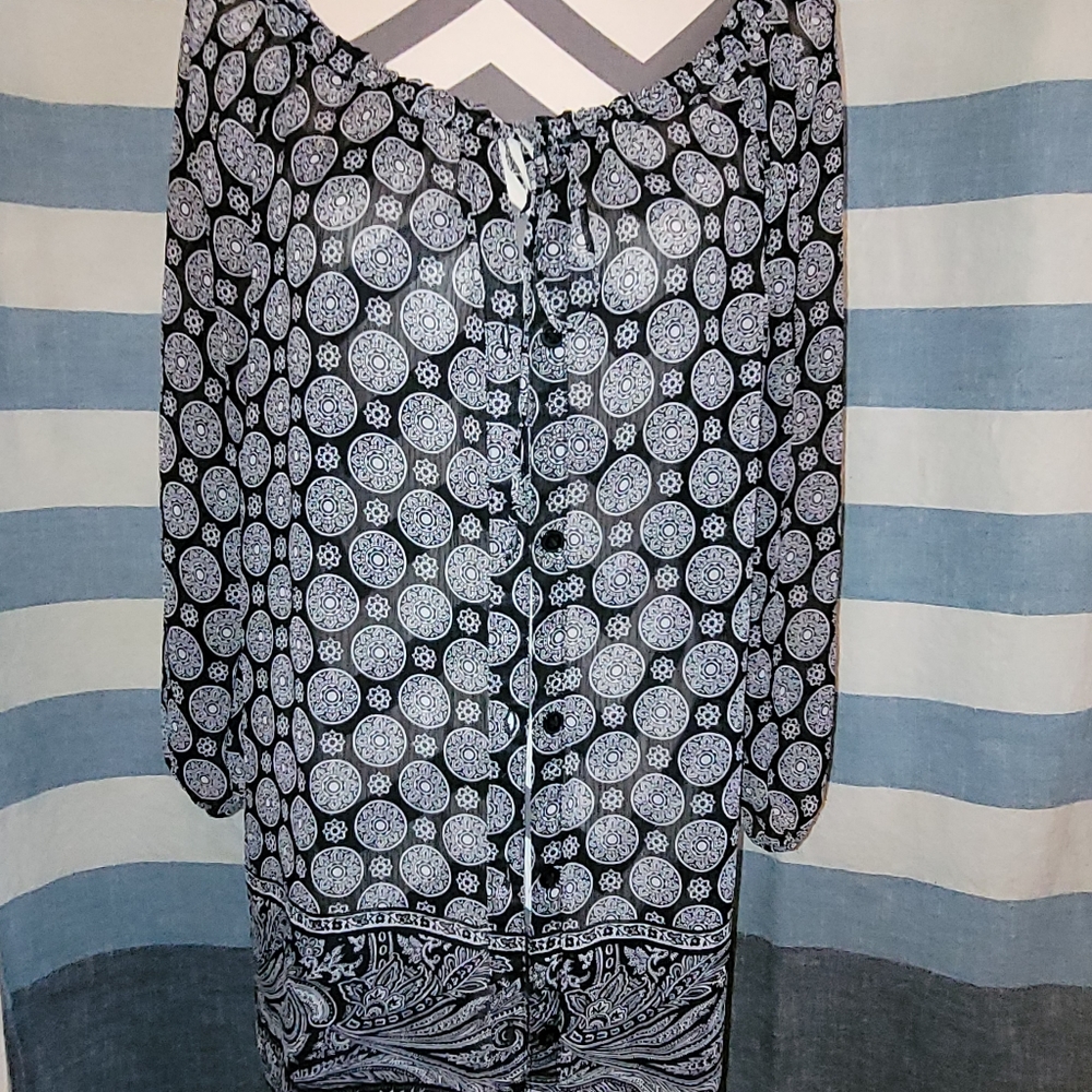 Liz Claiborne Women's Button Up Blouse 1X